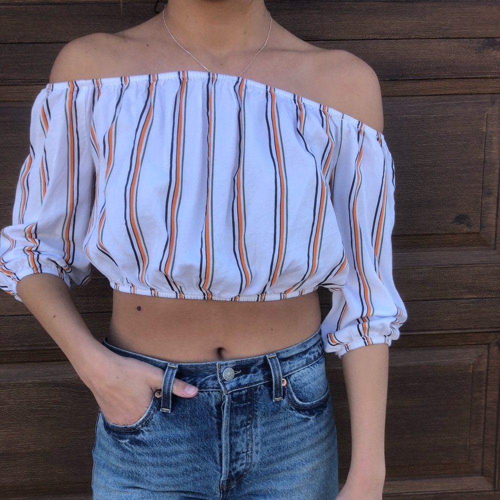 Strapless top